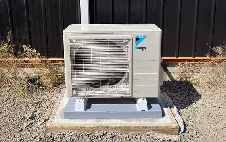 Ductless mini split outdoor unit installed at an Arizona home